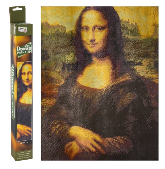 pictura cu diamant Mona Lisa