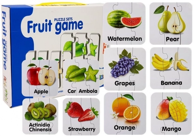 Puzzle educative cu fructe 10 conexiuni