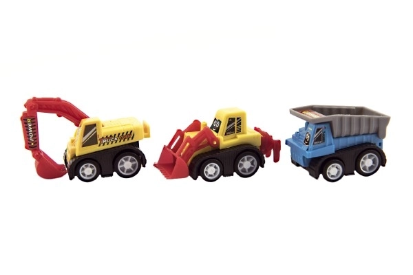 Set mini mașini de construcții 5cm, 6 buc