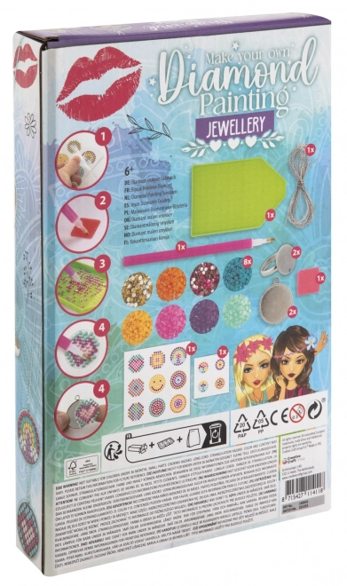 Set pentru realizarea bijuteriilor - pictură cu diamante Besties
