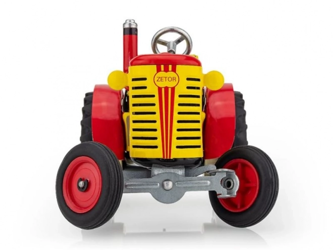 Tractor Zetor roșu cu cheie 1:25