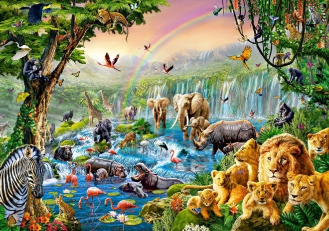 Puzzle Castorland Râu în junglă 500 piese