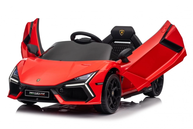Mașinuță Lamborghini Revuelto pentru copii, roșie