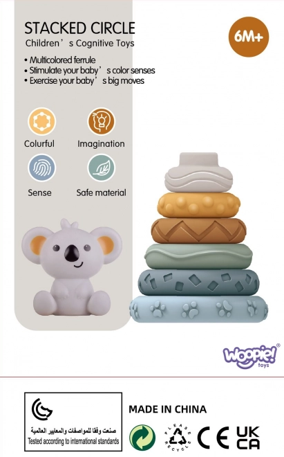 Set Educațional Piramidă Koala 2 în 1 WOOPIE