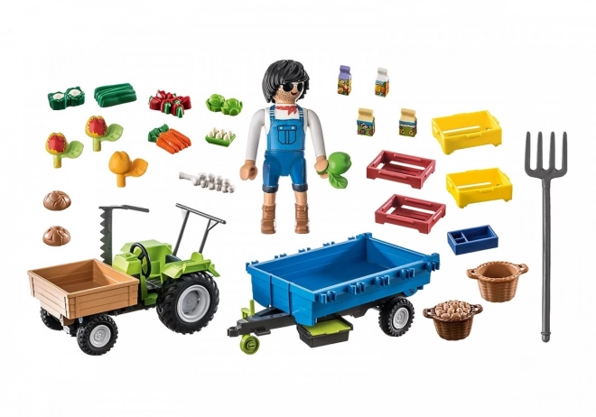 Tractor cu remorcă Playmobil Country