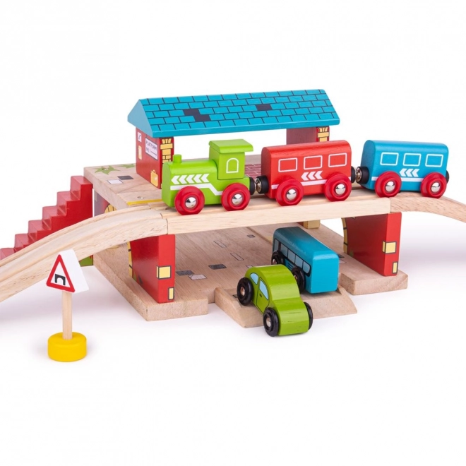 gară supraterană Bigjigs Rail