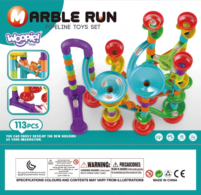 Spirală pistă cu bile Woopie 113 piese