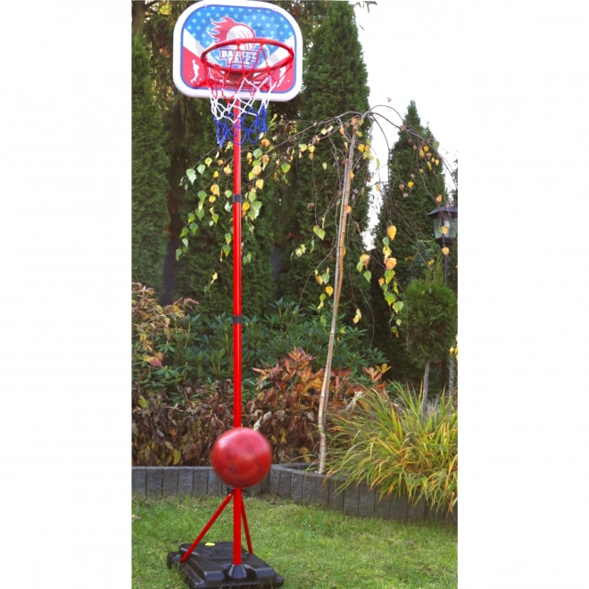 Coș de baschet reglabil Woopie 90-170cm cu minge