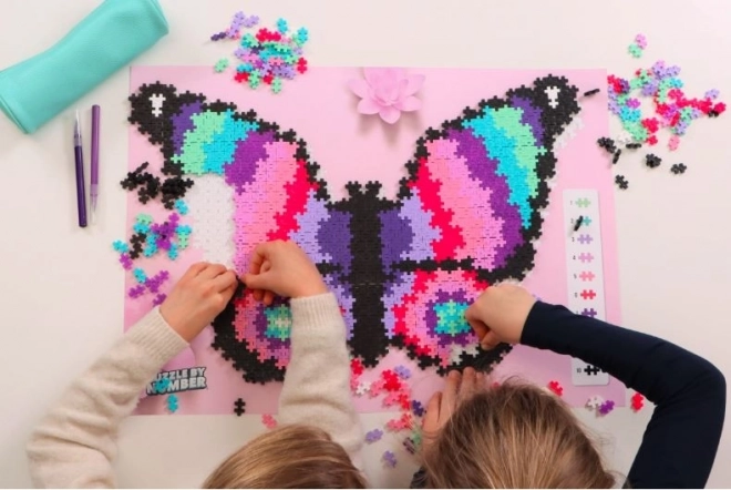 Puzzle după numere Plus Plus - Fluture 800 piese