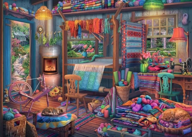 Puzzle Atelier de Țesut 1000 piese Ravensburger