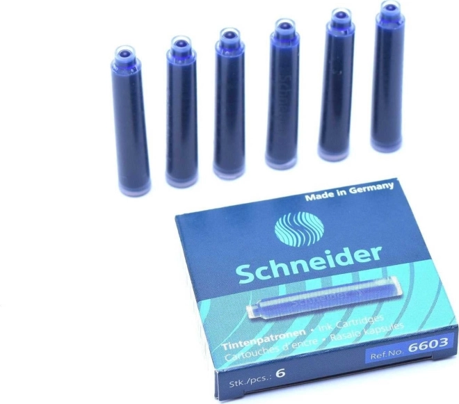 Cartușe cerneală albastră schneider - 6 buc
