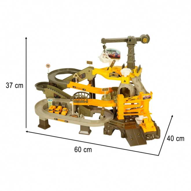 Circuit auto multi-nivel parcare electrică construcții mașini cu macara