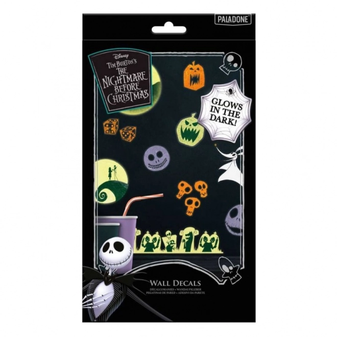 Lumini de Crăciun cu autocolante Nightmare Before Christmas