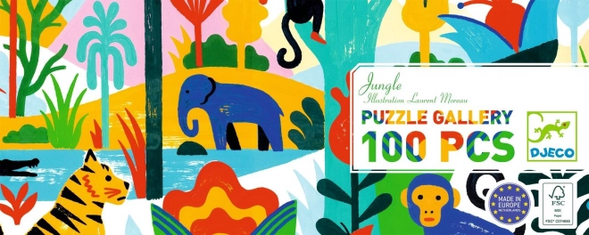 Puzzle panoramic junglă 100 piese