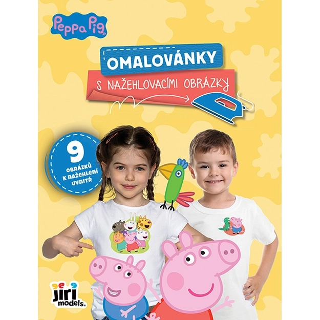 Carte de colorat cu imagini termoadezive Peppa Pig