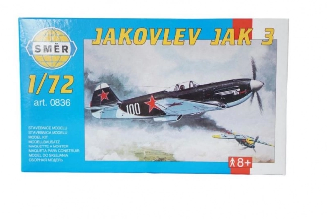 Model Avion Jakovlev Jak 3 la Scara 1:72