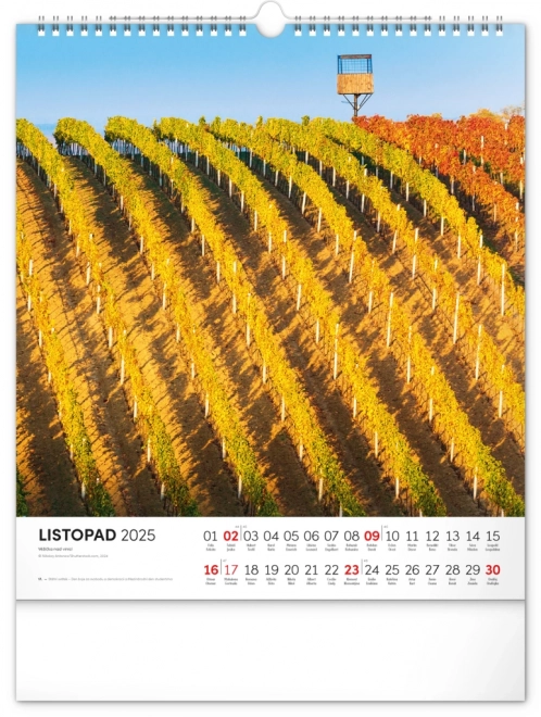 Calendar Perete Farmecele Toscanei Morave 2025