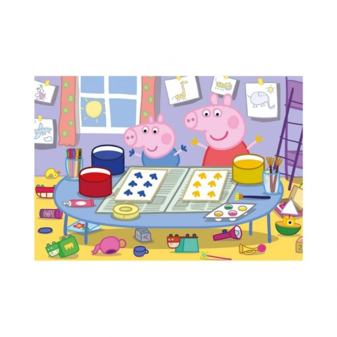 Producătorul de puzzle-uri Peppa pig cu 24 de piese