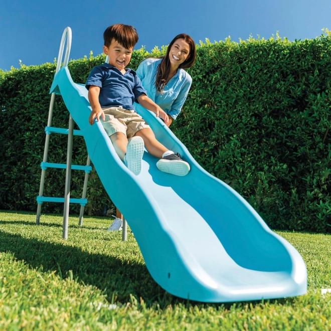 Tobogan de grădină pentru copii 244 cm oțel mare din plastic
