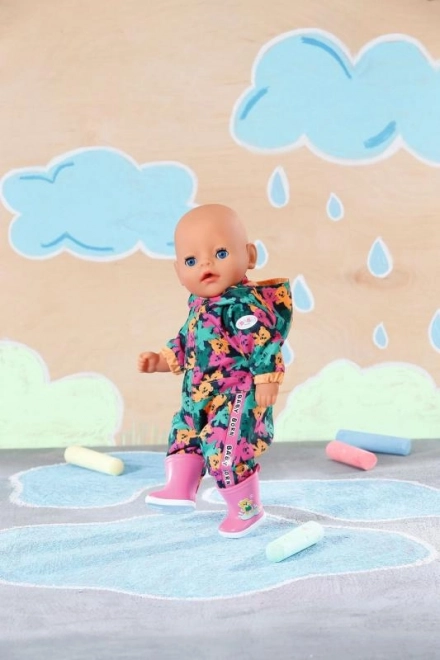 Combinezon de ploaie pentru păpușă BABY born de 36 cm