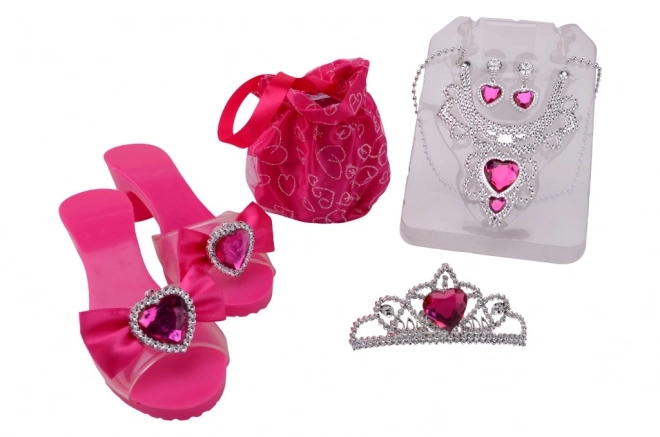 Set accesorii roz pentru prințesă