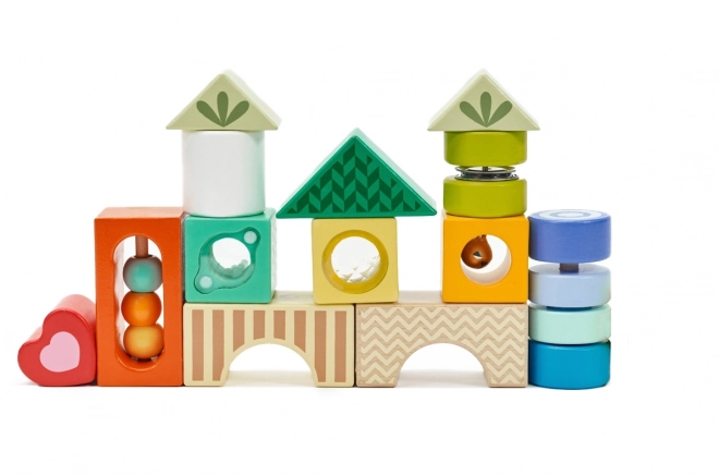 Klocki senzoriale multifuncționale cu 7 funcții Montessori de la Classic World