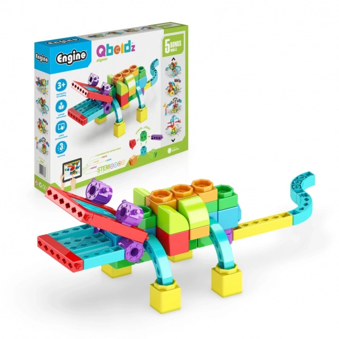 Set construcție Engino Aligatorul Qboidz