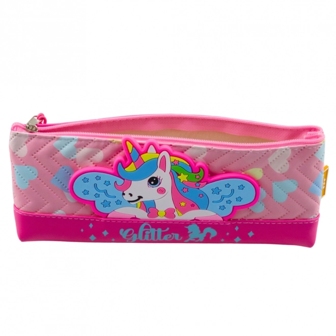 Penar școlar cu unicorn roz