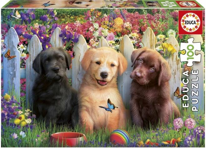 Puzzle cu cățeluși 100 de piese