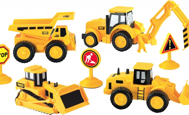 Set de Mașini de Construcție pe Volant