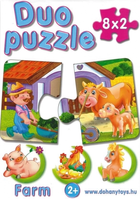 Puzzle duo safari copii DOHÁNY