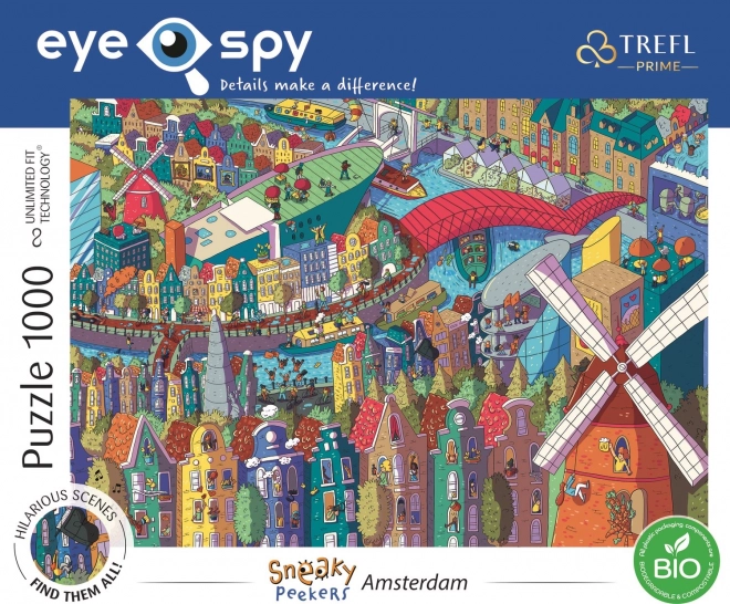 Puzzle Eye-Spy Sneaky Peekers Amsterdam 1000 piese