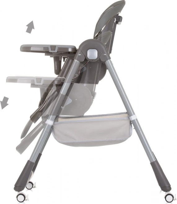 Scăunel de masă First Spoon în culoarea gri