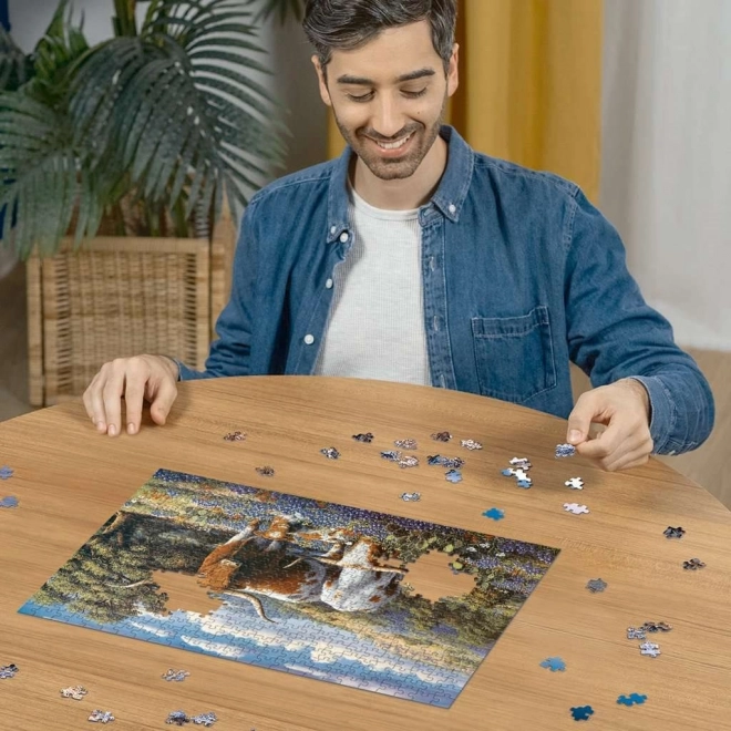 Puzzle Ravensburger viața în pășune 500 piese