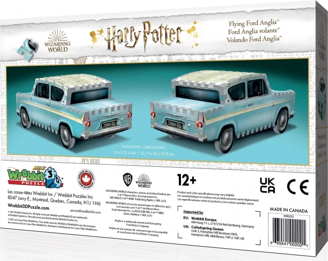 Puzzle 3D Ford Anglia Harry Potter