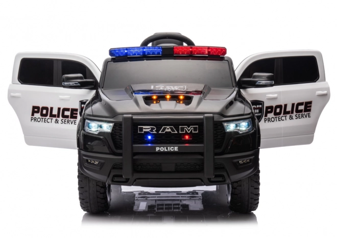 Mașină Electrică pentru Copii Dodge Ram Poliție Negru