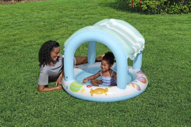 Piscină pentru copii cu acoperiș gonflabil Bestway Pączuś