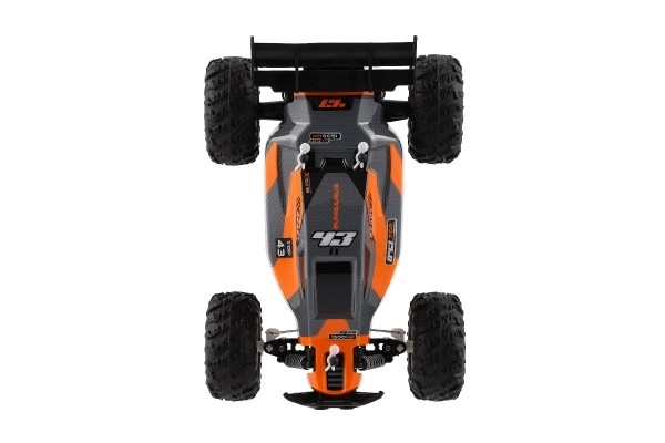 Mașină RC Buggy viteză 2,4GHz plastic 25cm pe baterie în cutie 31x14x18cm – Portocaliu