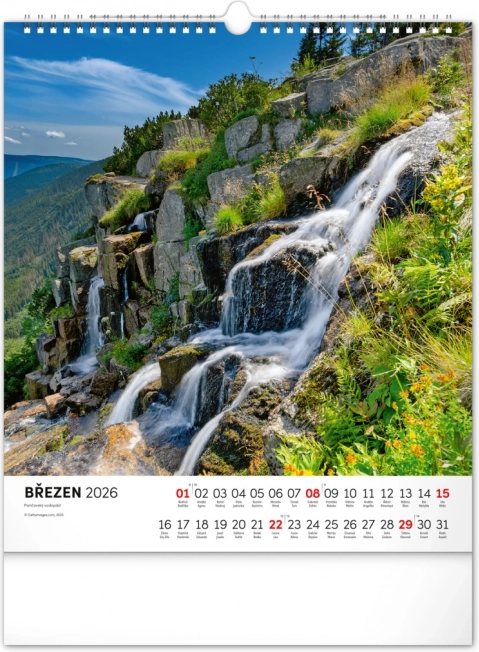 Calendar de perete Krkonoše 2026