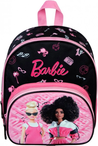 Rucsac pentru copii Barbie roz-negru