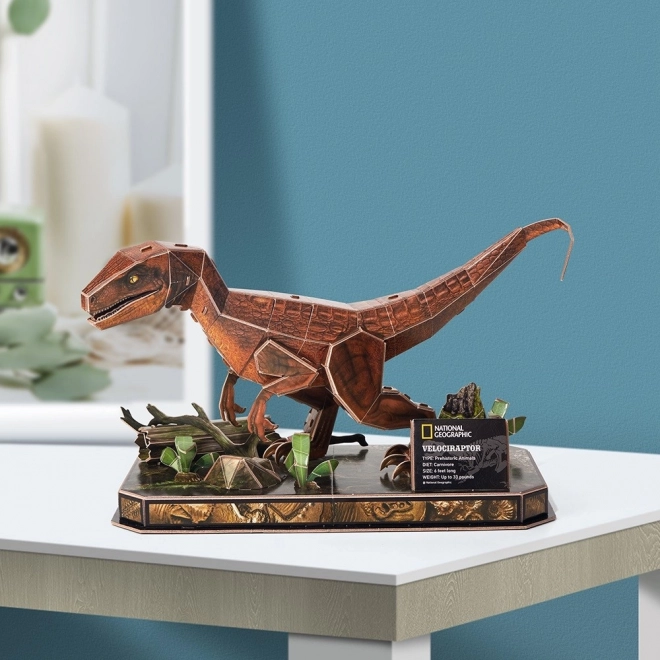 Puzzle 3D National Geographic - Velociraptor