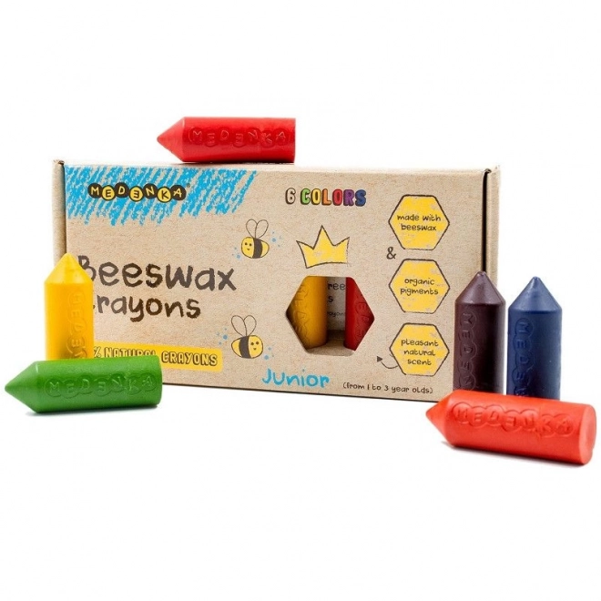 Creioane colorate cerate ecologice Junior 6 buc