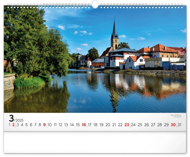 Calendar de perete Cehia în reflexii 2025