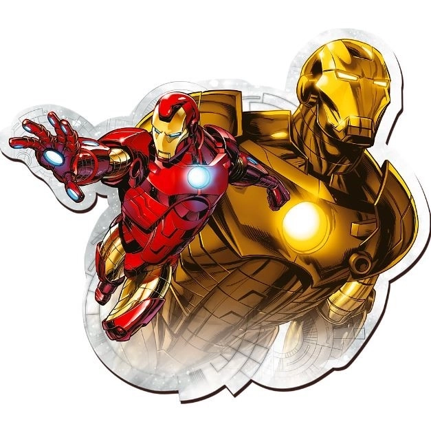 Puzzle din lemn conturat Iron Man