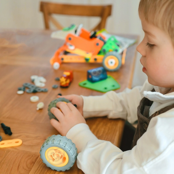 Woopie construcții set vehicule STEM 163 piese