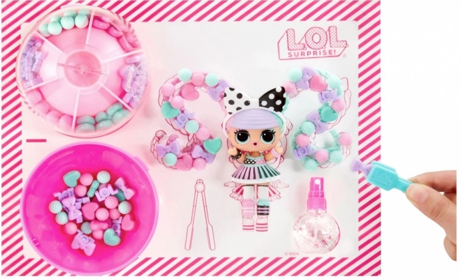 Păpușa L.O.L. Surprise Hair Beads Tots - set de 12 bucăți