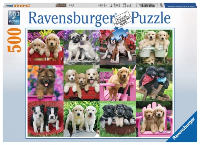 Puzzle Ravensburger Prieteni Câini 500 piese