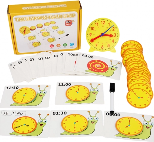 Instrument educativ pentru învățarea timpului - Ceasuri și carduri