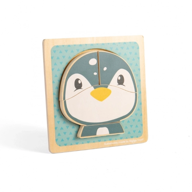 Puzzle pinguin pentru copii