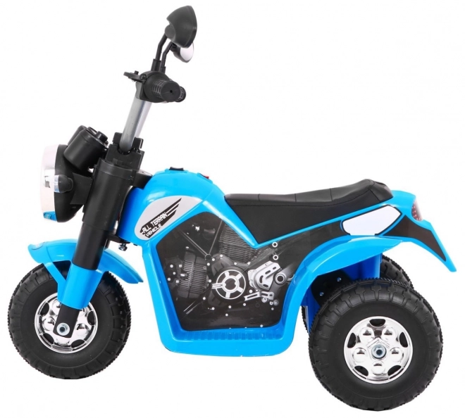 motocicletă mini blue pentru copii cu sunete și lumini LED